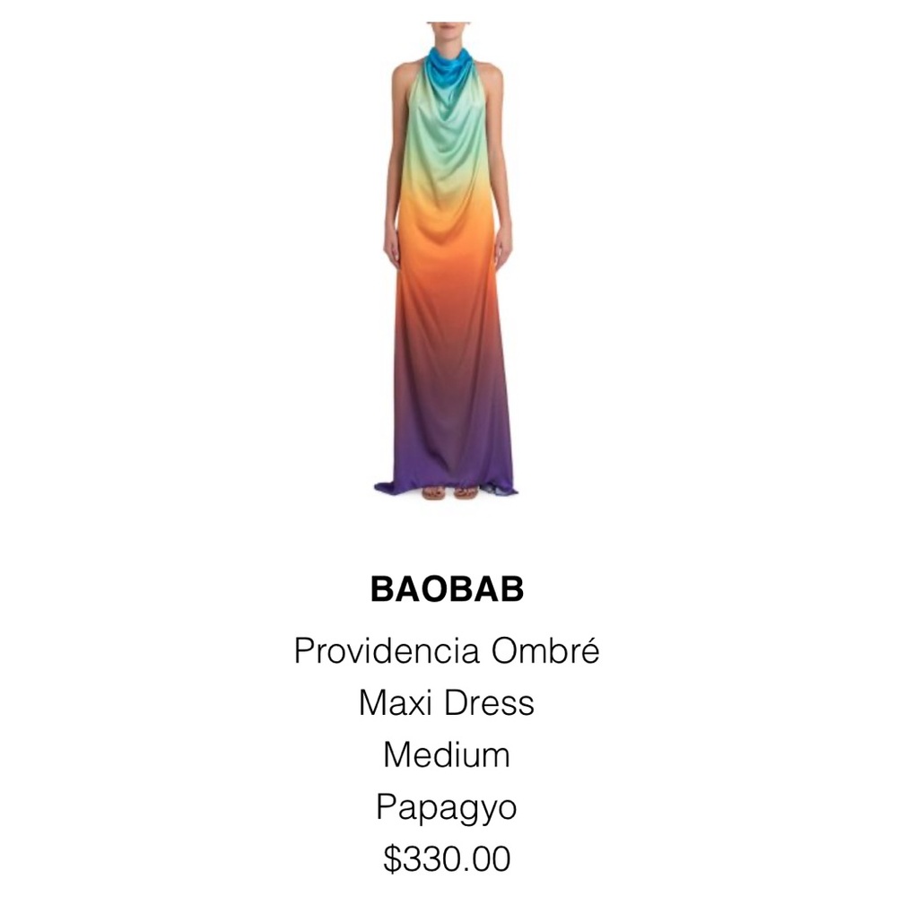 Baobab Providencia Ombre Halter Maxi Dress